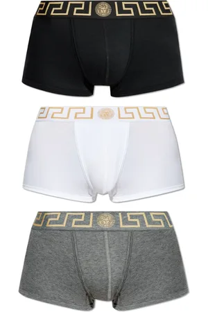 VERSACE Undertøj, Herre, Flerfarvet, 3XL, Bomuld, Tre-pakke boksere med logo