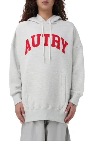 Autry Sweathshirts & Hoodies, Dame, Grå, M, Uld, Grå Oversized Hoodie