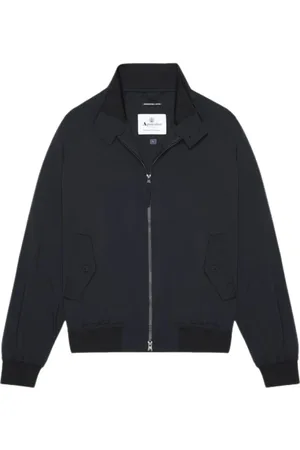 Aquascutum Jakke, Herre, Blå, XL, Polyester, Stræk Harrington Jakke Vandafvisende