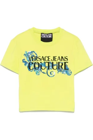 VERSACE Top, Dame, Gul, S, Bomuld, Gul T-shirt og Polo Sæt