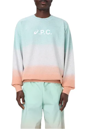 A.P.C. Sweathshirts & Hoodies, Herre, Flerfarvet, M, Elegant Multifarvet Striktrøje