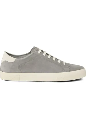 Brunello Cucinelli Sko, Herre, Grå, 44 EU, Grå Snøresneaker med Logo Print