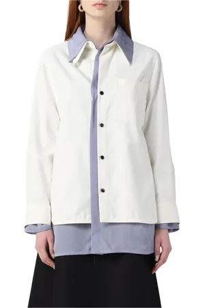 Bottega Veneta Bluser & Skjorter, Dame, Hvid, 2XS, Bomuld, Hvid Bomuldsskjorte
