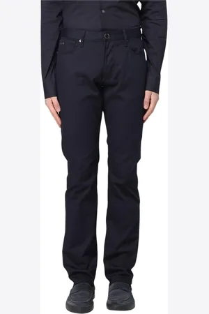 Emporio Armani Jeans, Herre, Blå, W34, Uld, Stilfulde Klassiske Denim Jeans