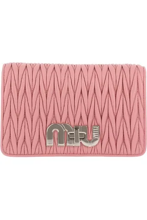 Miu Miu Taske, Dame, Lyserød, ONE SIZE, Læder, Rosa Læder Pung Clutch