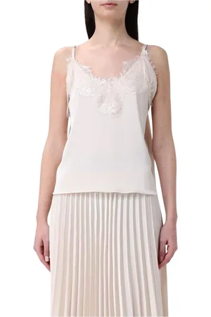 HANITA Top, Dame, , S, Polyester, Creme Blonde Cami Top Elegant Stil
