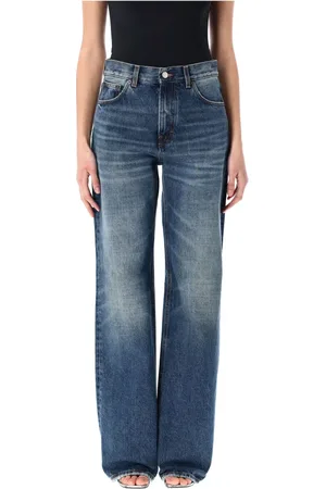 haikure Jeans, Dame, Blå, W29, Bomuld, Korea Straight Jeans
