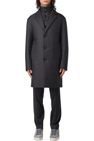 HUGO BOSS Frakke, Herre, Sort, XL, Uld, Elegant Uldfrakke til Mænd