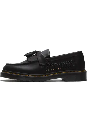 Dr. Martens Sko, Herre, Sort, 42 EU, Læder, Adrian Woven Sort Slip-On Sko