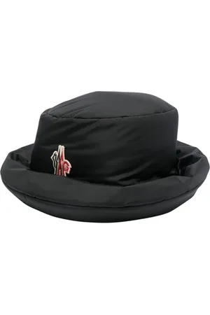 Moncler Tilbehør, Dame, Sort, S, Uld, Stilfuld Sort Bucket Hat