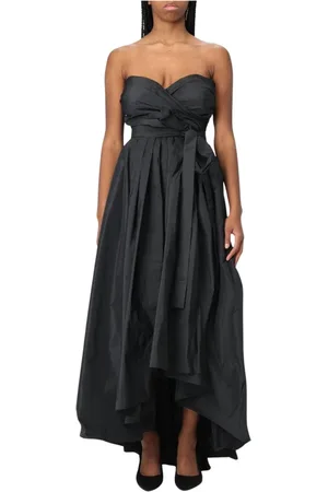Pinko Kjole, Dame, Sort, XL, Elegant Taffeta Kjole