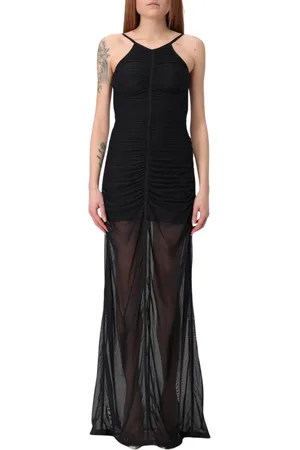 Diesel Kjole, Dame, Sort, S, Polyester, Elegant Sort Maxi Kjole