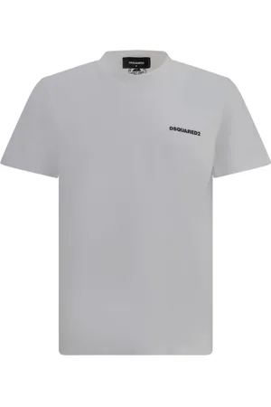 Dsquared2 Top, Herre, Hvid, M, Bomuld, Ikonisk Monogram Tennis T-shirt