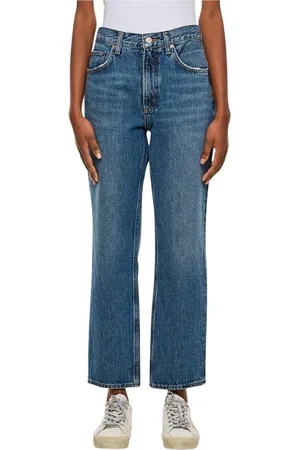 AGOLDE Jeans, Dame, Blå, W28, Bomuld, Vintage Loose Mid-Rise Blå Jeans