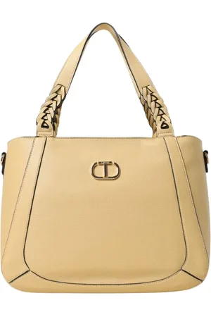 Twin-Set Taske, Dame, Gul, ONE SIZE, Uld, Snor Design Tote Taske