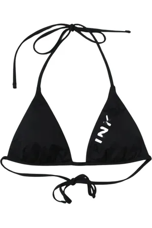 Pinko Badetøj, Dame, Sort, S, Uld, Sort Trekantet Bikini Top Badedragt