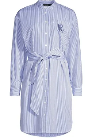 Ralph Lauren Kjole, Dame, Blå, 2XS, Bomuld, Lauren Blå Kjoler