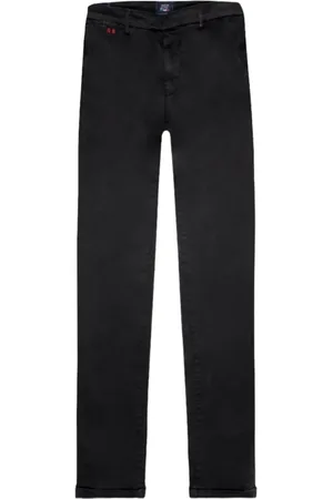 sartoria tramarossa Jeans, Herre, Sort, W37, Bomuld, Sorte Slim Stretch Bomuldsbukser