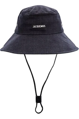 Jacquemus Tilbehør, Dame, Blå, 60 CM, Bomuld, Blå Bucket Hat til Kvinder