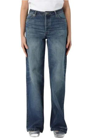 A.P.C. Jeans, Dame, Blå, W29, Denim, Elegant Wide Leg Denim Jeans