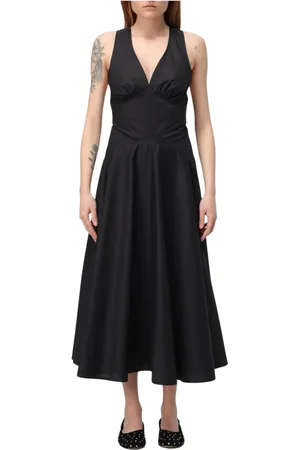 MEIMEIJ Kjole, Dame, Sort, XS, Elegant Sort Midi Kjole