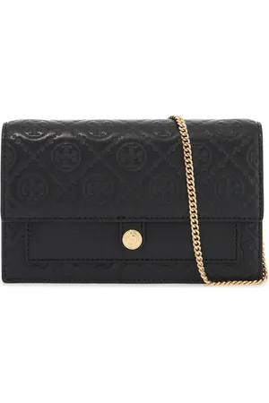 Tory Burch Taske, Dame, Sort, ONE SIZE, Uld, Monogram Leather Mini Bag