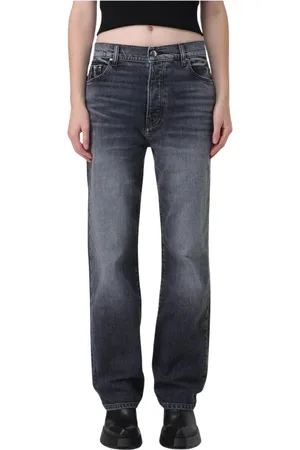 AMIRI Jeans, Dame, Sort, W25, Bomuld, Sorte Straight Leg Jeans