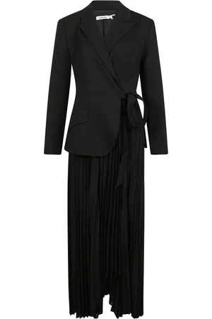 Simkhai Kjole, Dame, Sort, XS, Blazer Kjole med Asymmetrisk Kjole