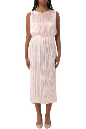 HUGO BOSS Kjole, Dame, Lyserød, S, Elegant Midi Kjole