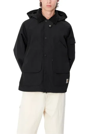Carhartt Jakke, Herre, Sort, S, Uld, Sort Clarton Jakke Stilfuld og Funktionel