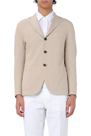 ELEVENTY Jakke, Herre, , S, Bomuld, Blå Patch Pocket Jakkesæt