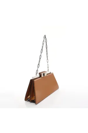 Fendi Pre-owned, Dame, Brun, ONE SIZE, Pre-owned Laeder fendi-tasker
