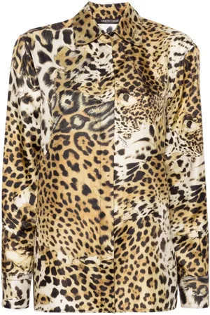 Roberto Cavalli Bluser & Skjorter, Dame, Flerfarvet, M, Uld, Bluse