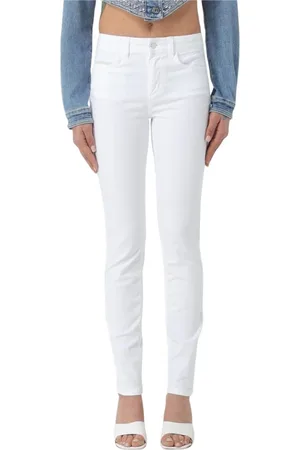 Liu Jo Jeans, Dame, Hvid, W32, Bomuld, Hvide Skinny Jeans til Kvinder