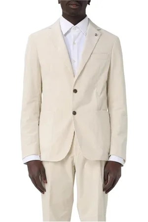 HUGO BOSS Jakke, Herre, Hvid, XL, Bomuld, SlimFit Corduroy Blazer Mænd Hvid