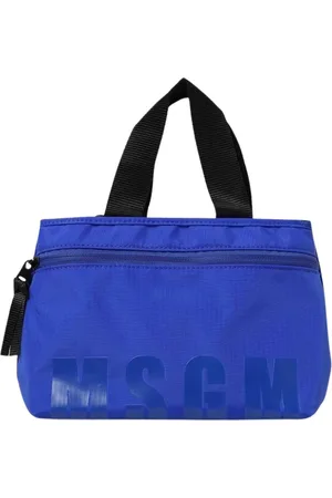 Msgm Taske, Dame, Blå, ONE SIZE, Nylon, Elegant Sort Tote Taske