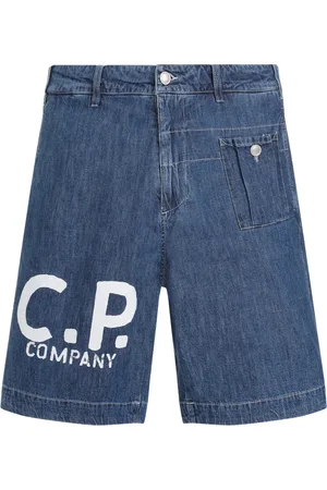 C.P. Company Shorts, Herre, Blå, XL, Bomuld, Grå Utility Shorts Moderne Design