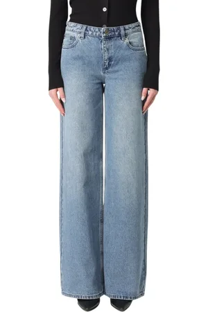 Michael Kors Jeans, Dame, Blå, S, Klassiske Wide Leg Jeans