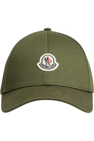 Moncler Tilbehør, Herre, Grøn, ONE SIZE, Bomuld, Grøn Bomuld Baseball Cap