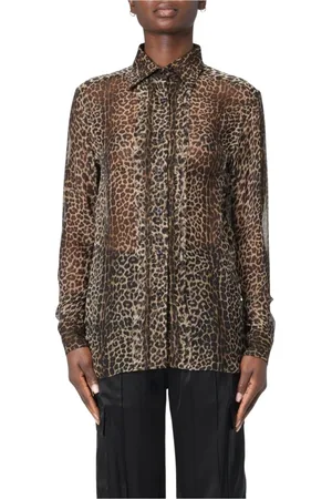 Tom Ford Bluser & Skjorter, Dame, Flerfarvet, XS, Uld, Stilfuld Multifarvet Trykt Top