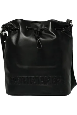 Patrizia Pepe Taske, Dame, Sort, ONE SIZE, Uld, Sort Crossbody Taske Snørelukning