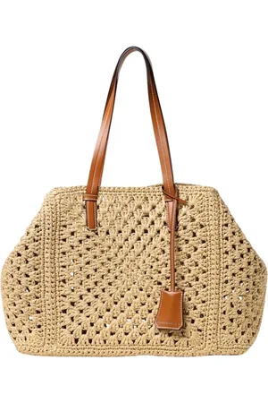 ERMANNO SCERVINO Taske, Dame, , ONE SIZE, Uld, Elegant Straw Tote Bag
