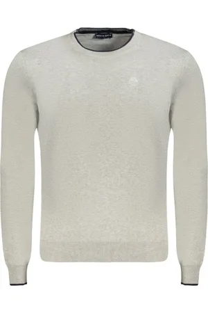 North Sails Strik, Herre, Grå, M, Bomuld, Grå Bomuld Crew Neck Sweater
