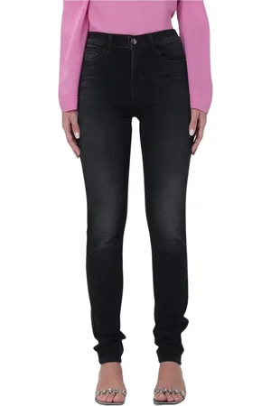 Emporio Armani Jeans, Dame, Sort, W26, Klassiske Blå Skinny Jeans