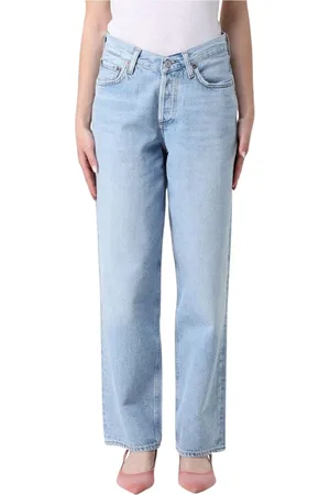 AGOLDE Jeans, Dame, Blå, W26, Bomuld, Lysvask Højtaljede Jeans