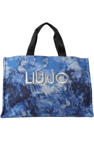 Liu Jo Taske, Dame, Blå, ONE SIZE, Uld, Blå Blomstret Tote Taske