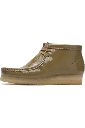 Clarks Sko, Dame, Grøn, 41 EU, Læder, Wallabee Boot