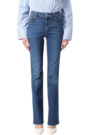 Liu Jo Jeans, Dame, Blå, W32, Denim, Klassiske Blå Denim Straight Leg Jeans