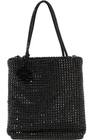 Tory Burch Taske, Dame, Sort, ONE SIZE, Sølv Krystal Mesh Clutch Taske