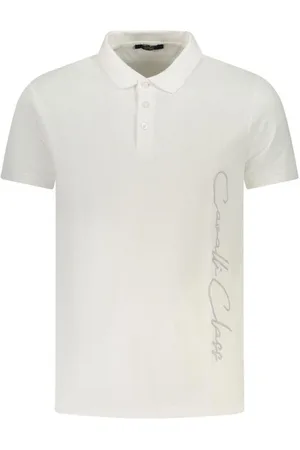Roberto Cavalli Top, Herre, Hvid, M, Bomuld, Tidløs hvid bomuldspolo